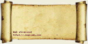 Jefimija Bakić vizit kartica